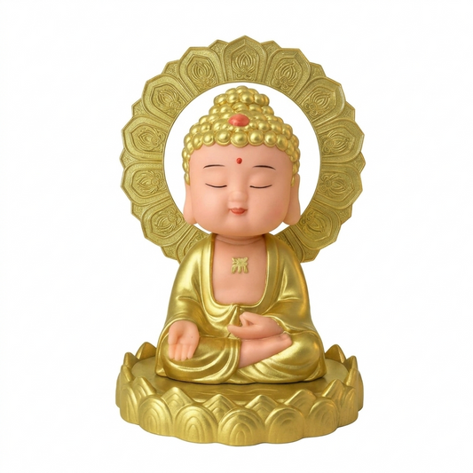 ESHOPYE™ Oblivion Solar Powered Sitting Buddha Statue