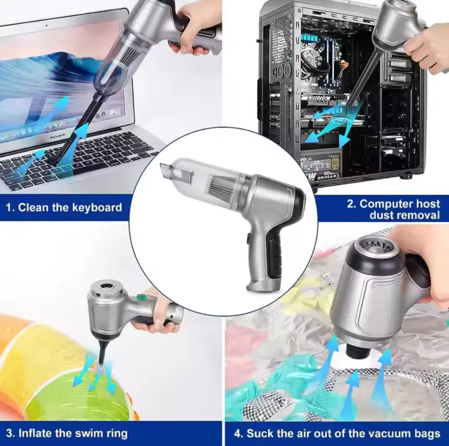 Cleaner Wireless Handheld Vacuum | 15000PA Suction 3-in-1 Cordless Use