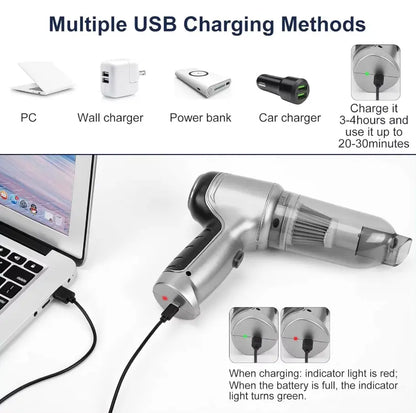 Cleaner Wireless Handheld Vacuum | 15000PA Suction 3-in-1 Cordless Use