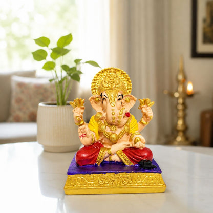 Shrimant Dagdusheth Halwai Ganpati Idol for Home Temple Decor