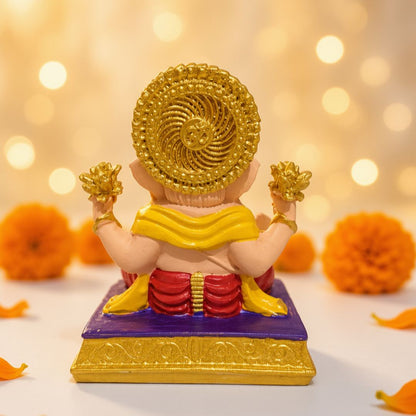 Shrimant Dagdusheth Halwai Ganpati Idol for Home Temple Decor
