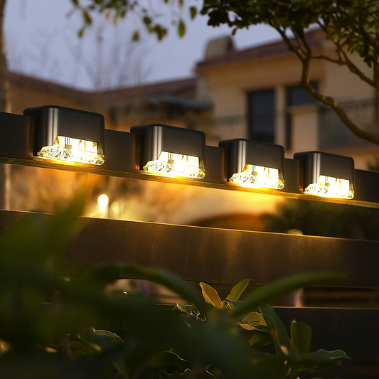 Solar Power Deck Lights Outdoor Waterproof Durable, Eco-Friendly