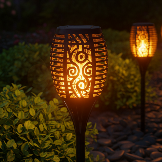 ESHOPYE ™ Solar Pv Flickering Flame Solar Light Decorative Outdoor - ESHOPYE ™
