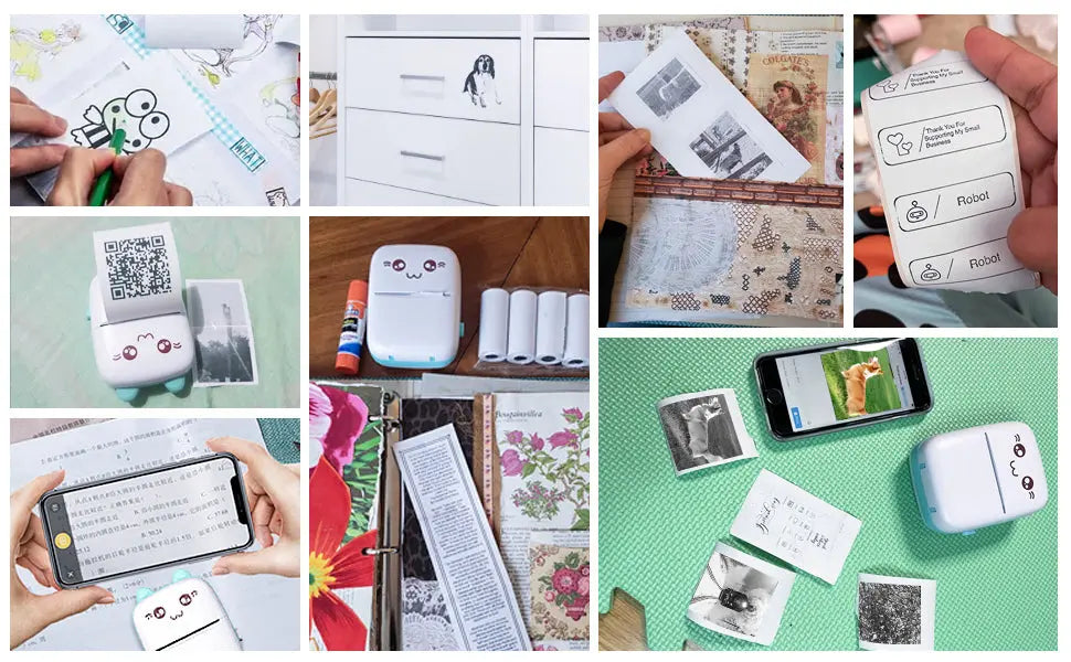 Printing Solution- Portable Wireless Inkless Bluetooth Mini Printer 