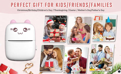 Printing Solution- Portable Wireless Inkless Bluetooth Mini Printer 
