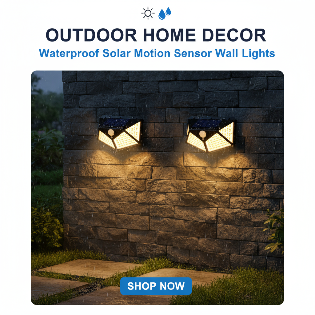 ESHOPYE ™ Solar Energy 100 LED Motion Sensor Security Solar Lamp For Home,Garden - ESHOPYE ™