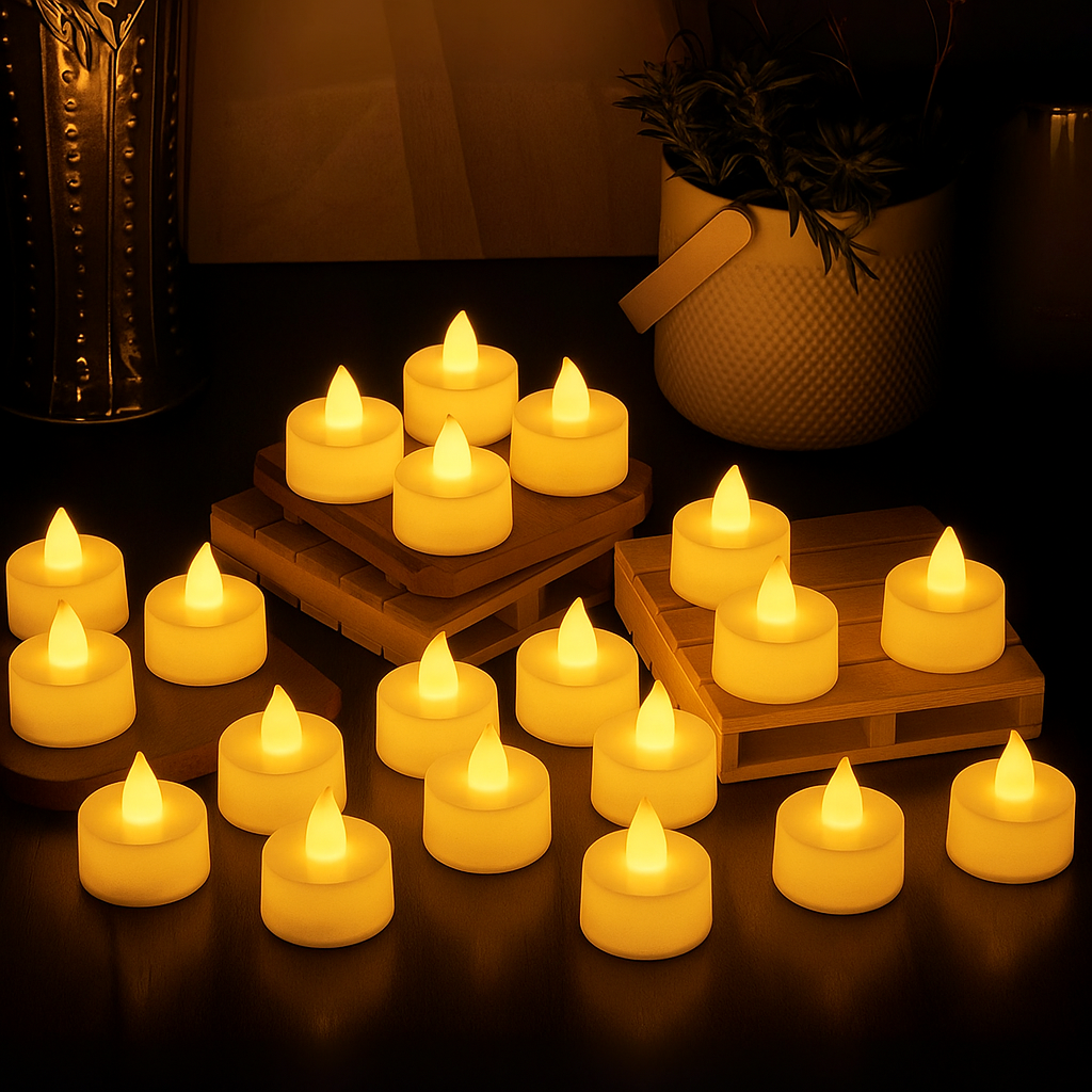 ESHOPYE ™ LED Tea Light Candles (Pack of 24) - ESHOPYE ™