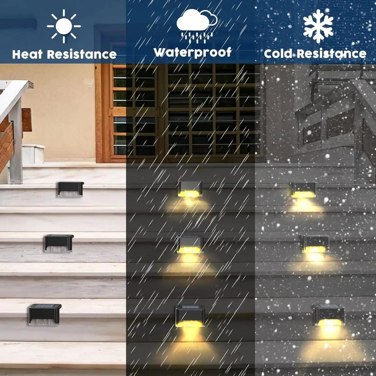 ESHOPYE ™ Solar Power Deck Lights Outdoor Waterproof - ESHOPYE ™ Solar Power Deck Lights Outdoor Waterproof ESHOPYE ™