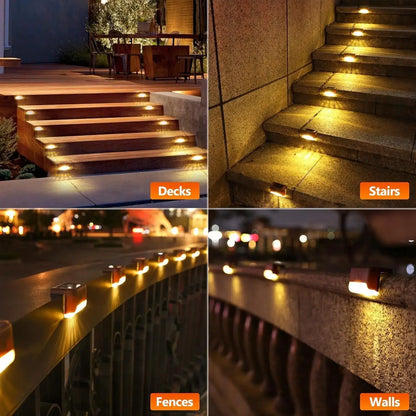 Solar Power Deck Lights Outdoor Waterproof
