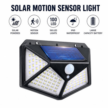 Solar Energy 100 LED Motion Sensor Security Solar Lamp For Home,Garden